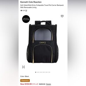 Kenneth Cole Pet Carrier Backpack